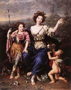 MIGNARD, Pierre The Marquise de Seignelay and Two of her Children china oil painting artist
